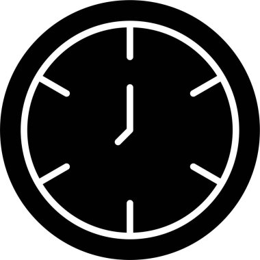 Saat simgesi vektör illüstrasyonu