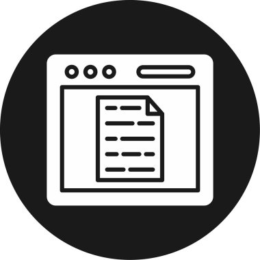 Dosya simgesinin vektör illüstrasyonu