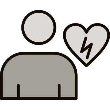 kalp simgesi, vektör illüstrasyonu