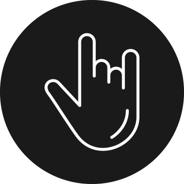 el simgesi vektör illüstrasyonu