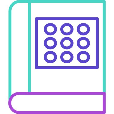 Kitap. Web simgesi basit tasarım