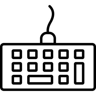 Bilgisayar fare simgesi ana hatları vektörü. elektronik makine