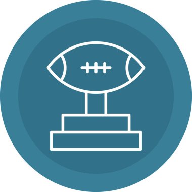 Futbol. Web simgesi basit illüstrasyon