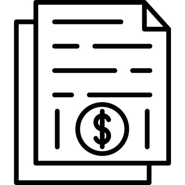 Belge. Web simgesi basit tasarım