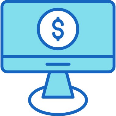 Bilgisayar ekranı. Basit tasarım