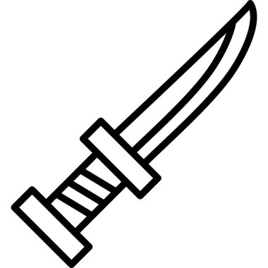 Bıçak. Web simgesi basit illüstrasyon