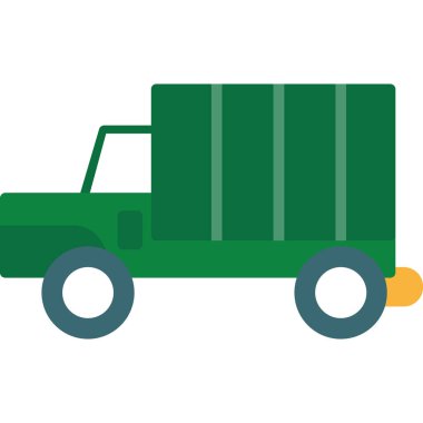 kargo aracı teslim vektör simgesi