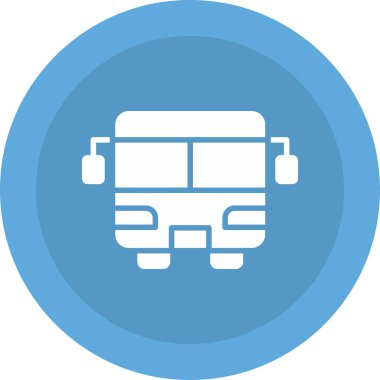 bus simgesi vektör illüstrasyonu