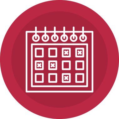 Takvim. Web simgesi basit illüstrasyon