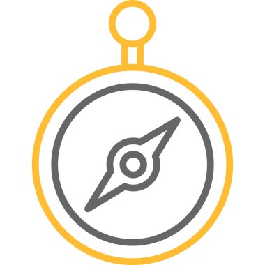 Pusula. Web simgesi basit tasarım