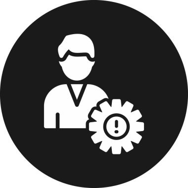 Mühendis simgesi vektör çizimi