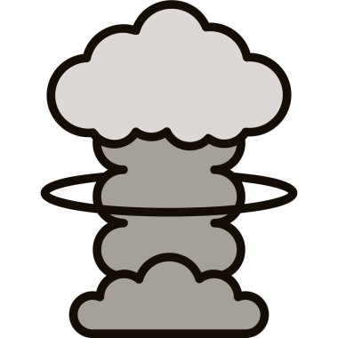 Nükleer patlama simgesi, özet biçimi