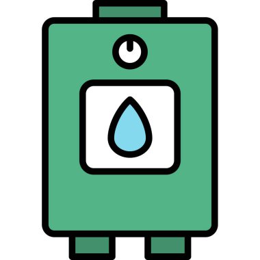 Su tankı. Basit resimleme