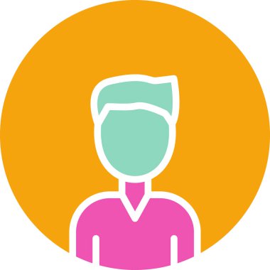 Avatar simgesi, vektör illüstrasyonu