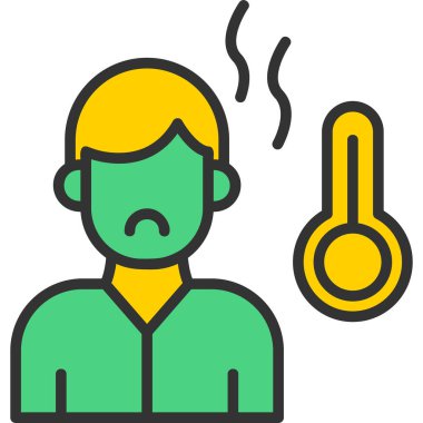 Adamım. Web simgesi basit illüstrasyon