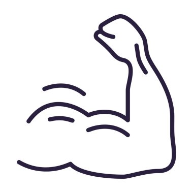 bebek vücut geliştirici simgesi, taslak biçimi