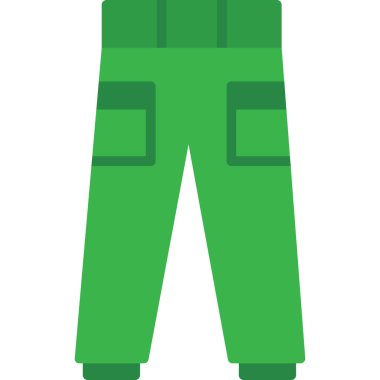 Pantolon. Web simgesi basit illüstrasyon