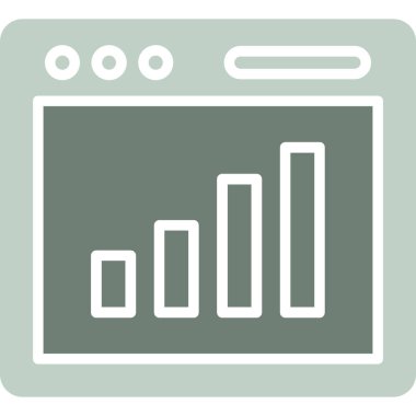 Grafik. Web simgesi basit illüstrasyon