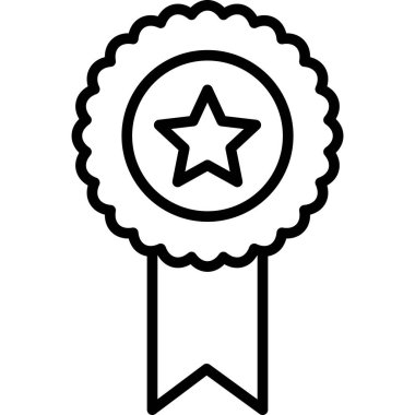 ödül vektörü ince çizgi simgesi