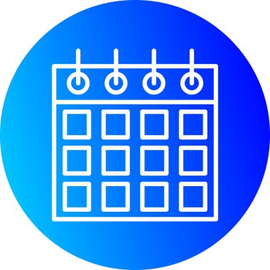 Takvim simgesi vektör illüstrasyonu