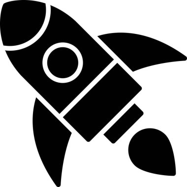 Katı biçimli roket simgesi