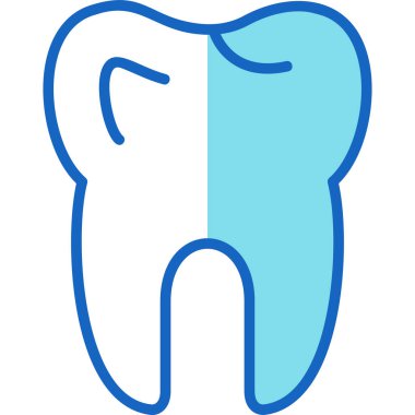 diş simgesi vektör illüstrasyonu