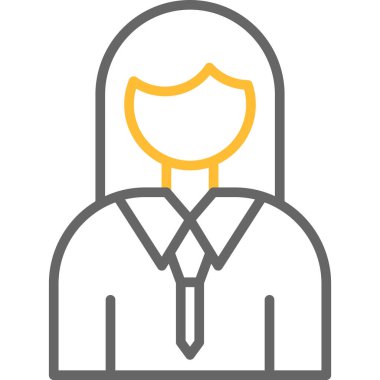 iş adamı avatar simgesi özet tarzı