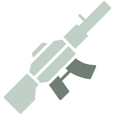 askeri silah, vektör illüstrasyon