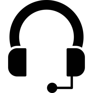 Kulaklık. Web simgesi basit tasarım