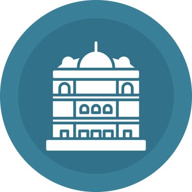 Cami renkli vektör simgesi