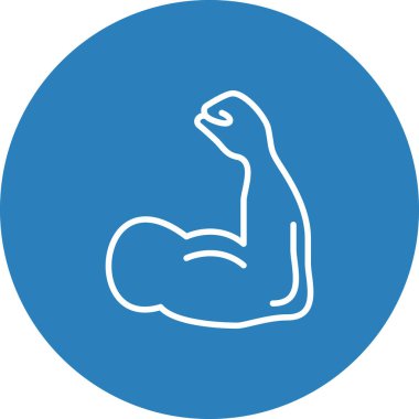 Moda tarzında izole edilmiş arka planda kas simgesi