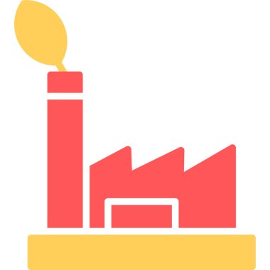 Kırmızı ve beyaz renk simgesinin vektör çizimi