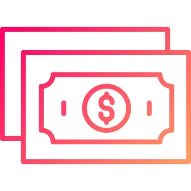 Para için. Web simgesi basit illüstrasyon