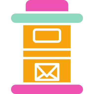 E-posta. Web simgesi basit illüstrasyon