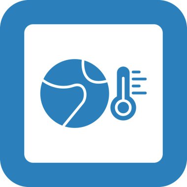 Termometre simgesinin vektör illüstrasyonu