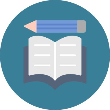 kitap düz vektör simgesi