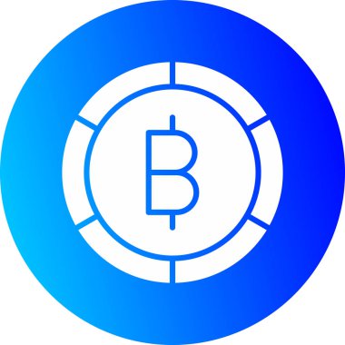 bitcoin. Web simgesi basit illüstrasyon