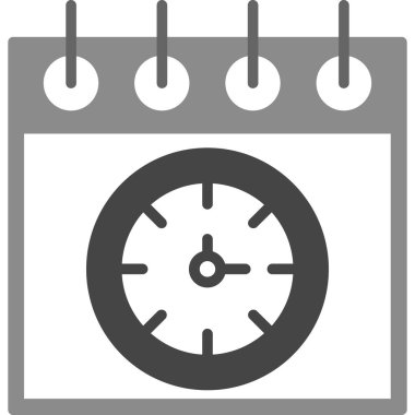 Kronometre saat simgesi katı stil