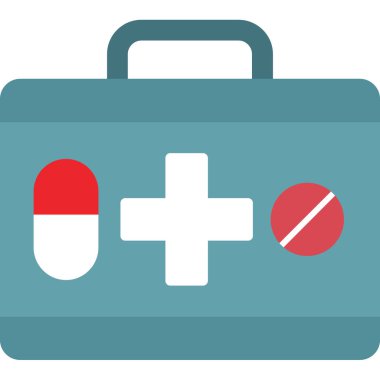 Tıp düz vektör simgesi