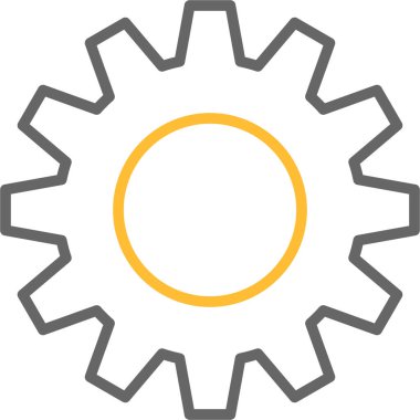 dişli simgesi vektör illüstrasyonu