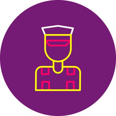 Benzersiz erkek avatar vektör simgesi