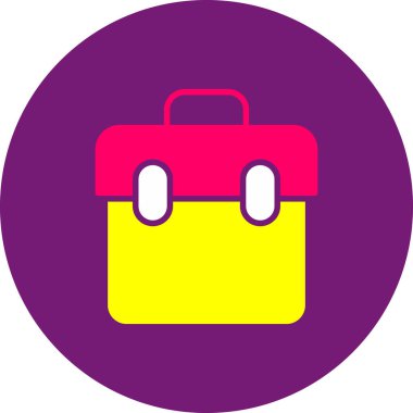 Çanta. Web simgesi basit tasarım