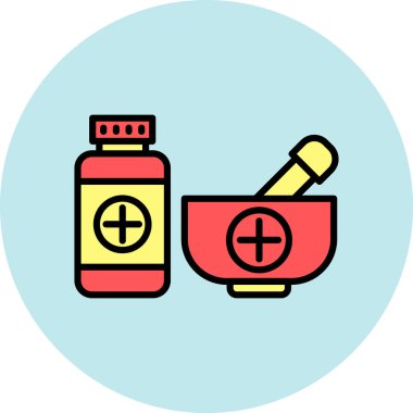 İlaç ve sağlık vektör ikonu. Basit tasarım vektörü illüstrasyonu