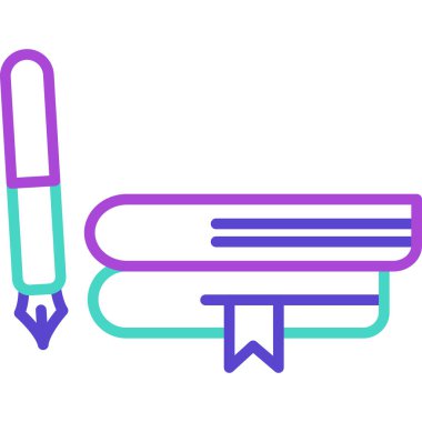 kalem simgesinin vektör illüstrasyonu