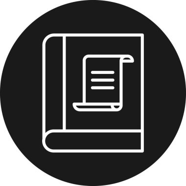 Şiir Basit Vektör Simgesi İllüstrasyonu