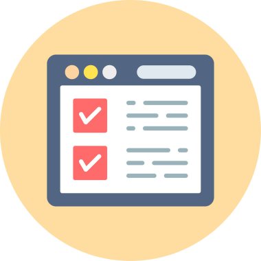 Kolayca düzenleyebilen ya da düzenleyebilen düz vektör simgesini işaretle