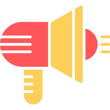 Konuşmacı. Web simgesi basit illüstrasyon