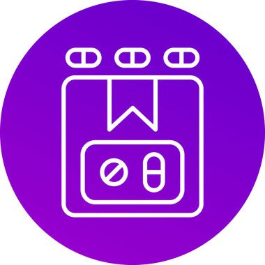 Takvim modern simgesinin vektör illüstrasyonu