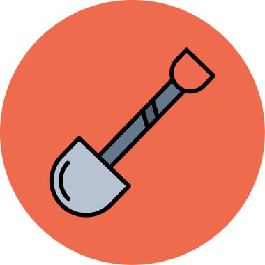 Kürek. Web simgesi basit illüstrasyon