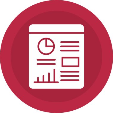 rapor simgesi vektör illüstrasyonu